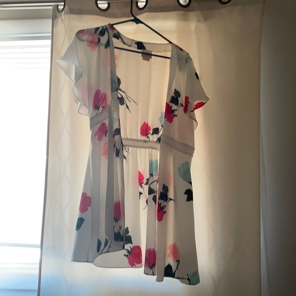 Kate Spade Dream a Little Dream Floral Silk Robe